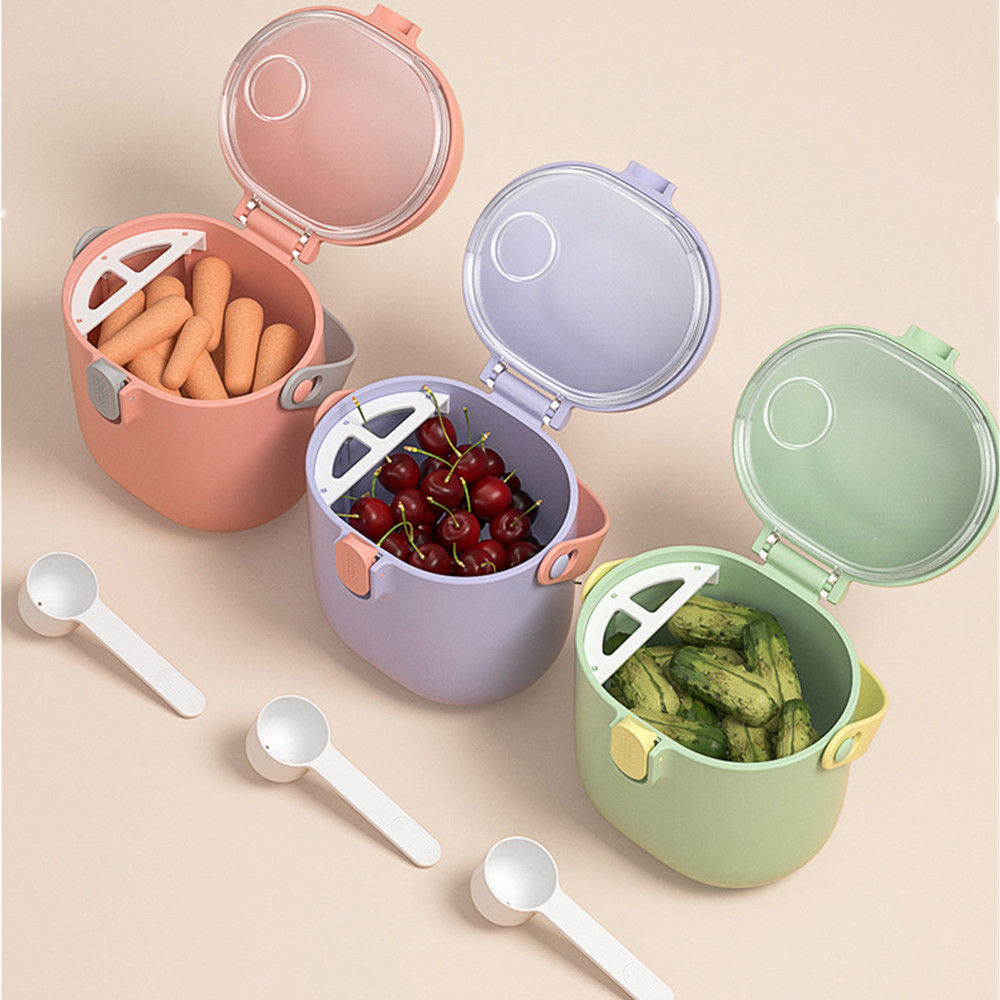 Food Snacks For Toddlers - 離乳食収納ボックス,エッセンシャルオイル,ミルクパウダーボックス,ソフトネオンディスペンサー,ポータブル,幼児用スナック容器