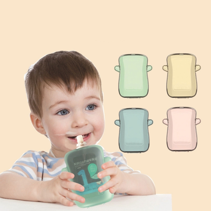 Food Snacks For Toddlers - Sippys パウチコンテナ 漏れ防止ソリューション 耐久性のある食品絞り器 子供用食事用