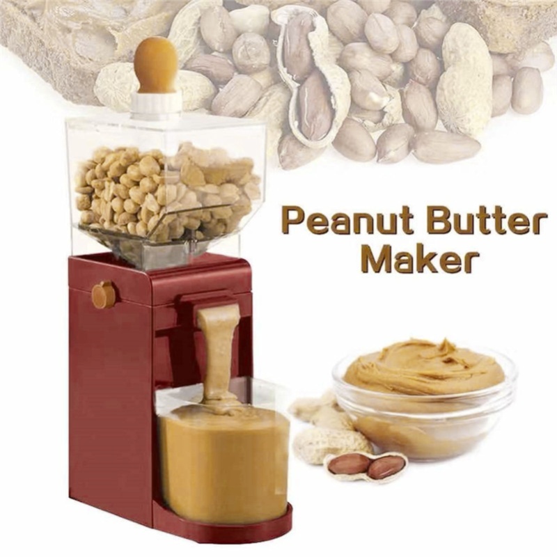 Peanut Butter Snack - 家庭用電動ピーナッツバターメーカー、穀物粉砕機、滑り止め付きゴマソースミル、ピーナッツ、アーモンド、カシューナッツ用ナッツバターマシン