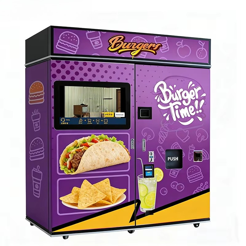 Snacks Food Usa - カスタマイズ可能なファストフード自動販売機、電子レンジ、SDK、朝食、昼食、深夜のおやつ用ハンバーガー