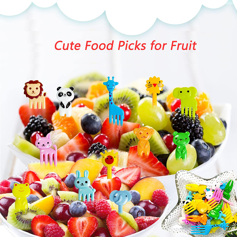 かわいいミニ食品ピック子供動物幼児漫画スナックケーキデザート - Food Snacks For Toddlers のレビューと価格