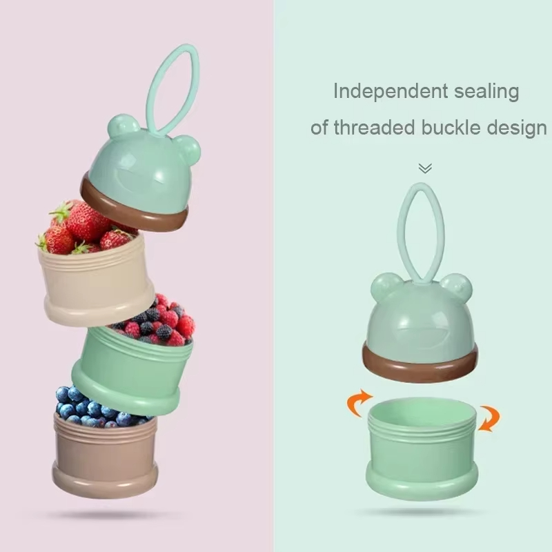 カラーミルクパウダーボックス 便利で持ち運びやすいミルクパウ - Food Snacks For Toddlers のレビューと価格
