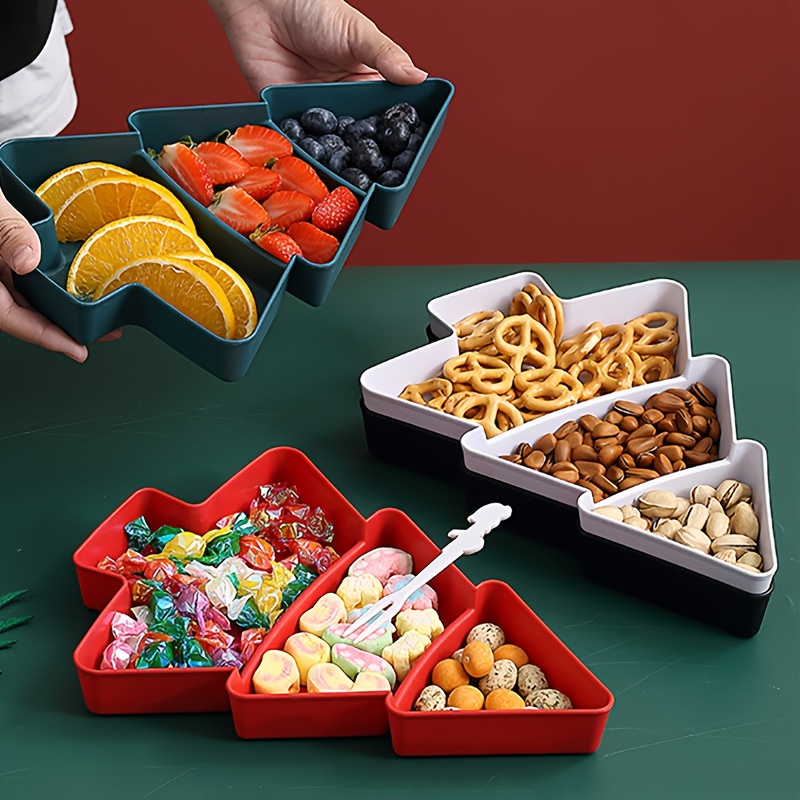 3個セット クリスマスツリー フードデコレーション トレイ  - Xmas Food Snacks のレビューと価格