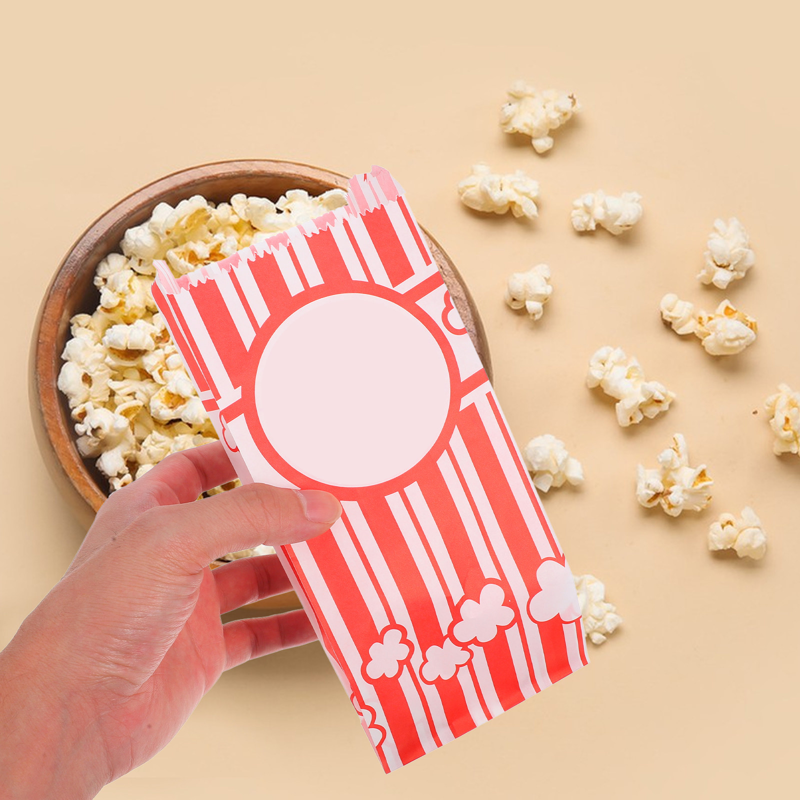 30 個の耐油性ポップコーンバッグ、耐油紙製スナックバッグ、 - Snacks Food Usa のレビューと価格